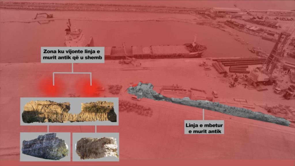 Lulzim Basha denoncon oligarkët Shefqet Kastrati dhe Frident Kuqi për shkatërrimin e murit historik në Porto Romano