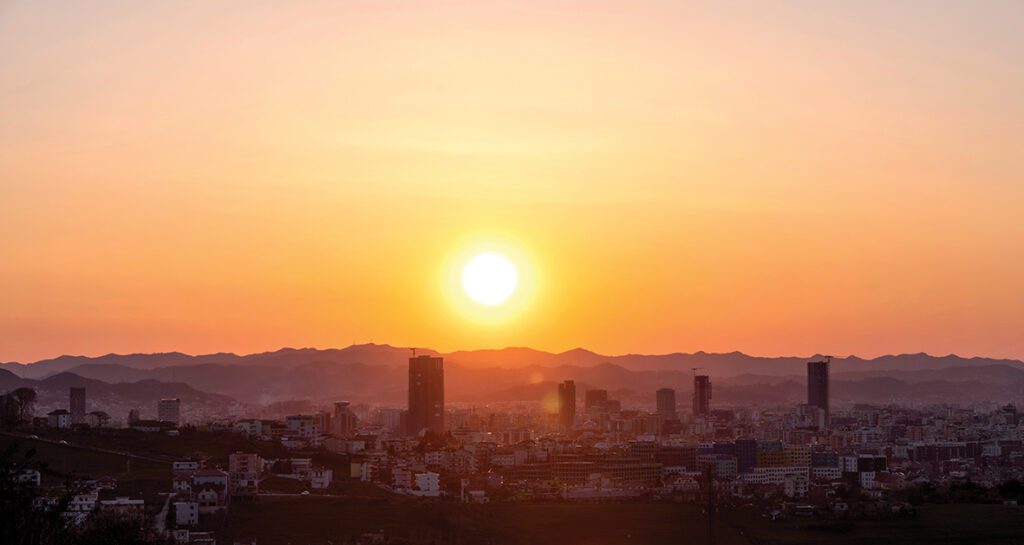 Albania,Tirana,Capital,Sunset,View