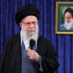 Iran's Supreme Leader Ayatollah Ali Khamenei speaks during a televised message in Tehran